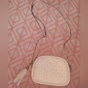ANTONIO MELANI Cream Quilted Crossbody Bag